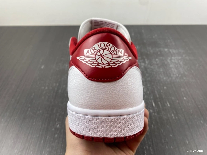 Rep LUCY Red Varsity 705329-101 Retro Low Jordan 1 White 0704